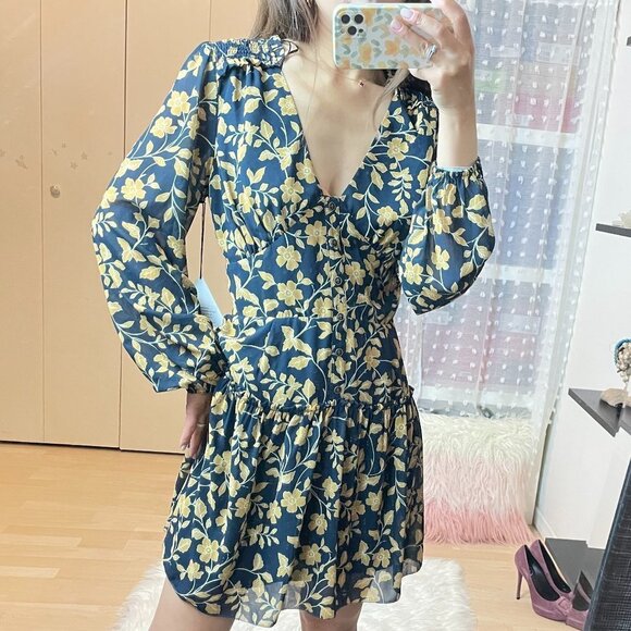 Lost & Wander TEA IN VERSAILLES MINI DRESS - Picture 2 of 8